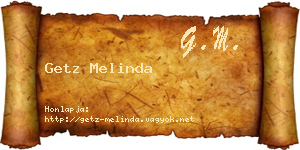 Getz Melinda névjegykártya